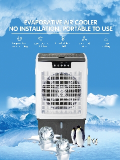Humidificateur de refroidisseur d'air par évaporation de refroidisseur de marais sans fenêtre avec télécommande de réservoir de 45 litres pour le bureau de Garage à la maison