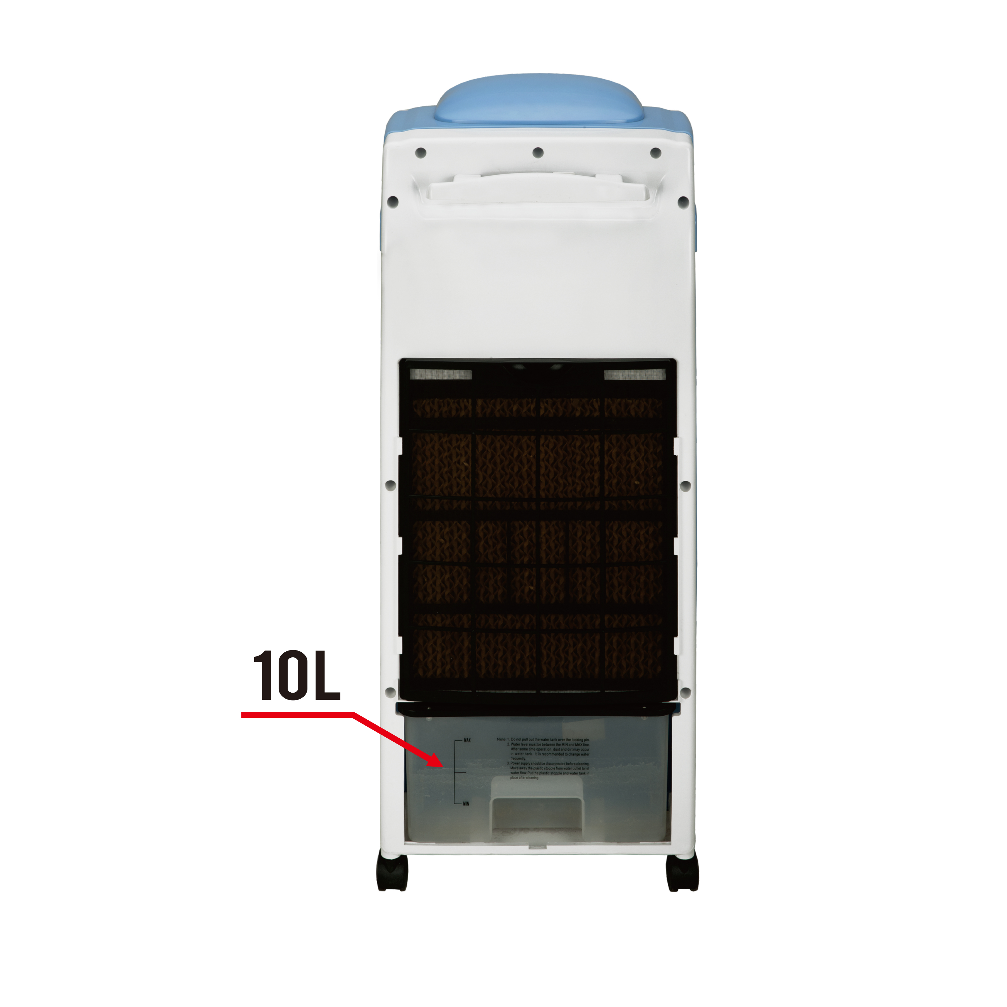 Refroidisseur d'air domestique debout au sol avec télécommande intérieure 10L